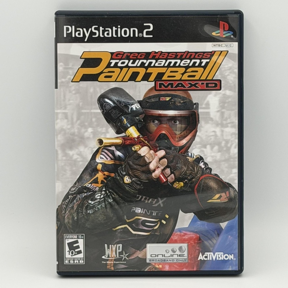 Greg Hastings Tournament Paintball Max'd PlayStation 2 Complete CIB NTSC-U/C